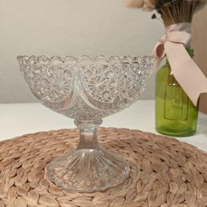 English Pressed Glass, Edward Moore&Co Sugar Bowl